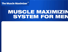 Tablet Screenshot of maximizemuscle.net